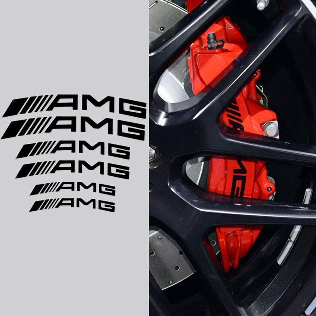 1枚〜送料無料 メルセデスベンツAMG ブレーキ 耐熱キャリパー ステッカーW463W205W204W203W202W209W208W213W212W211W210W223W222W221W220の画像2