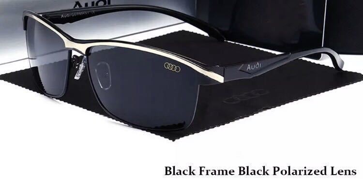  с футляром Audi AUDI поляризованный свет солнцезащитные очки чёрный 3 Q3Q5Q7R8RS3RS4RS5RS6RS7SQ5TTS3S4S5S6S7S8A1A3A4A5A6A7A8