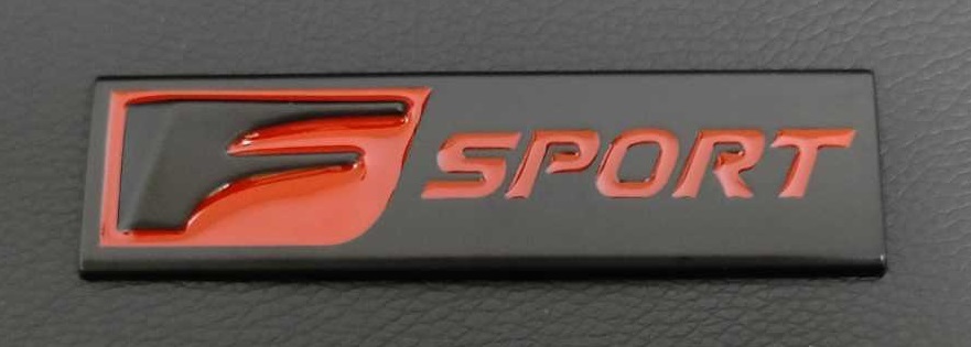 Lexus F sport 赤 Red/Black テール用 エンブレム LS/LC/GS/ES/IS/CT/LX/RX/NX/UX/レクサスFスポーツレッドの画像3