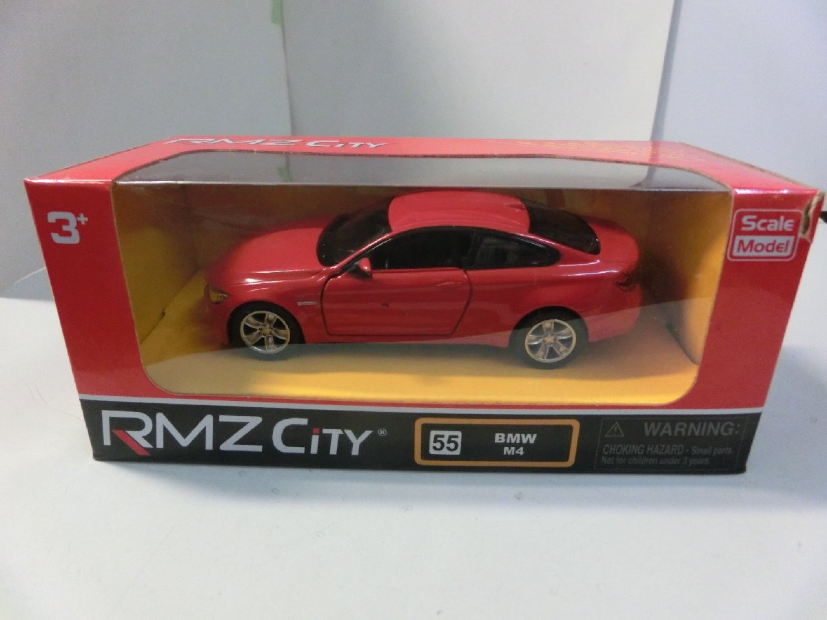 Kml_ZZm209／BMW M4（レッド） RMZ CITY Uni-fortune プルバックカー（動作未確認）の画像1