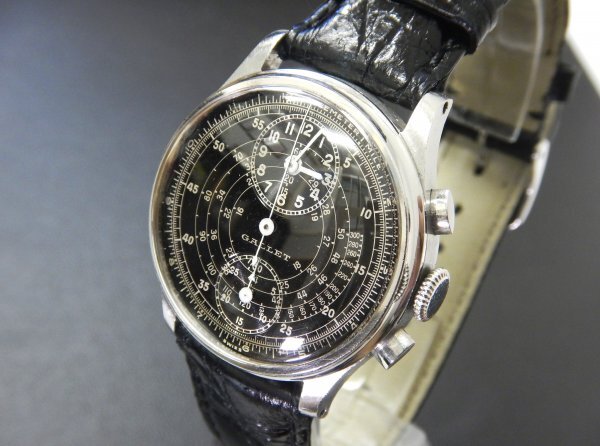 6270 希少売切り☆ Gallet MULTICHRON REGULATOR Chronograph Venus 140 ギャレット マルチクロン レギュレーター クロノグラフ 手巻きの画像1