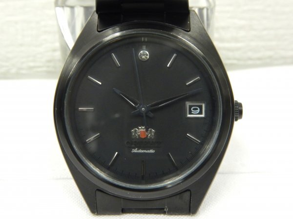 6288 売切り☆ ORIENT ER1M-D0 AUTOMATIC BLACK DATE オリエント デイト ブラック 自動巻き 腕時計_画像4