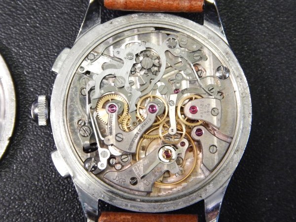 6080 希少売切り☆ ギャレット クロノグラフ Excelsior Park 4? GALLET Chronograph 1950年代 手巻き メンズ 腕時計 アンティークの画像8