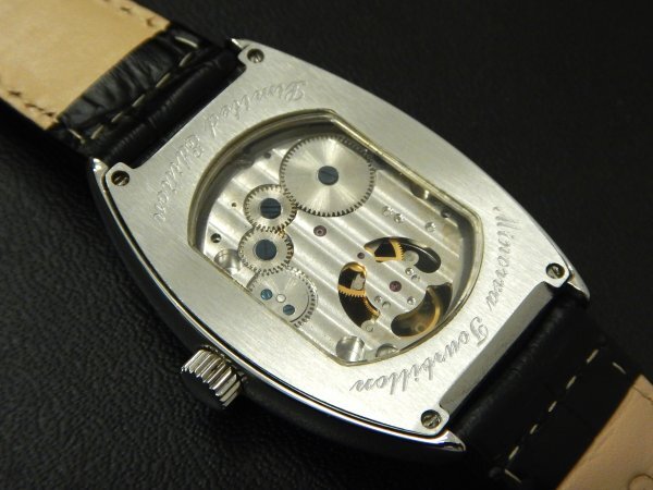 6310 売切り☆ 難あり ミノルヴァ トゥールビヨン リミテッド 機械式 裏スケ MINORVA TOURBILLON Limited Edition 手巻き メンズ 腕時計