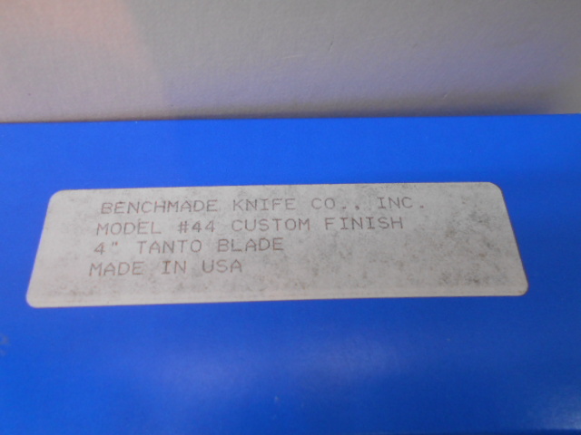 BENCHMADE バリソンナイフ #44 タントウブレード 110mm ステンレスハンドル 130mm の画像8