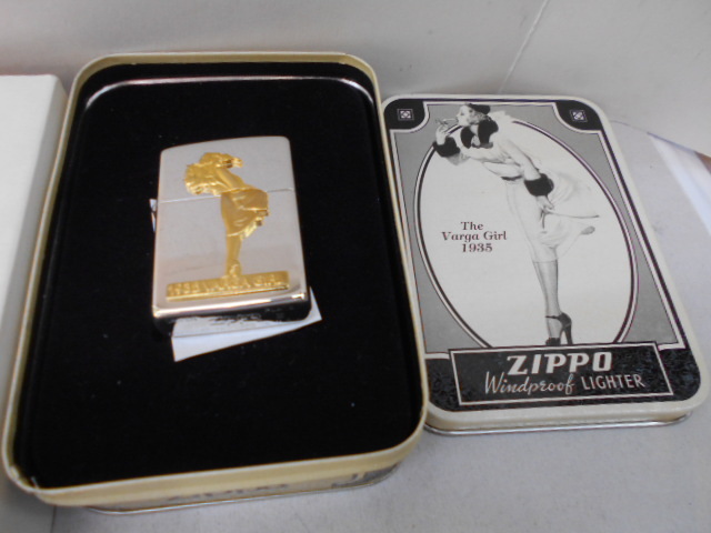 1935 ウィンディガール レアゴールドメタル  シルバープレート Zippo  1993年製 未使用 の画像1