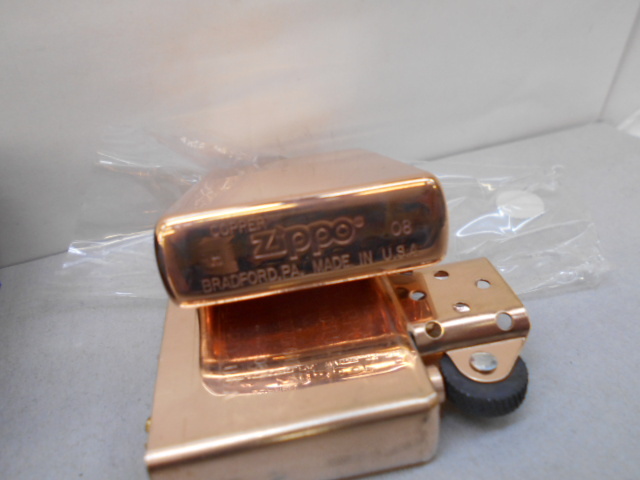 Solid Copper 銅無垢ポリッシュ Zippo 2008年製 未使用 の画像5