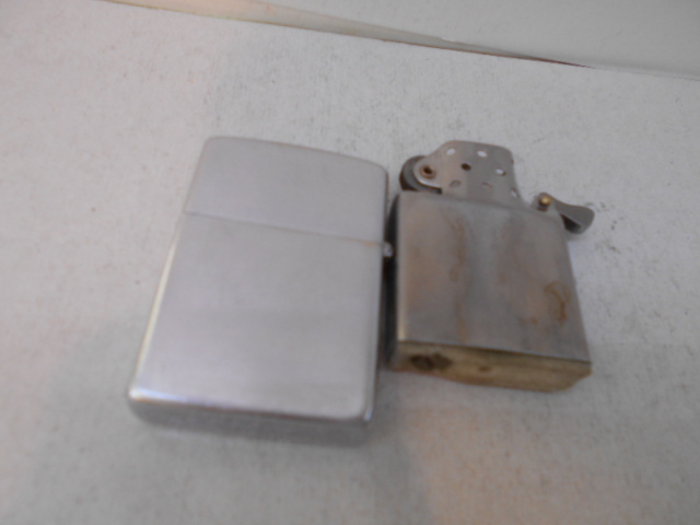 ビンテージ Zippo 5バレル  ヨット 中古品  1953-1954年製フルスタンプ スチールケース  同年代インナー付 VG++コンディション の画像3