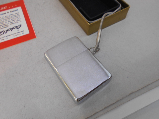 ビンテージ Zippo #275 3角環付き Hatteras 1966年製 未使用 ニアミントコンディション,オリジナルインナー箱は汚れ,痛みがありますの画像3