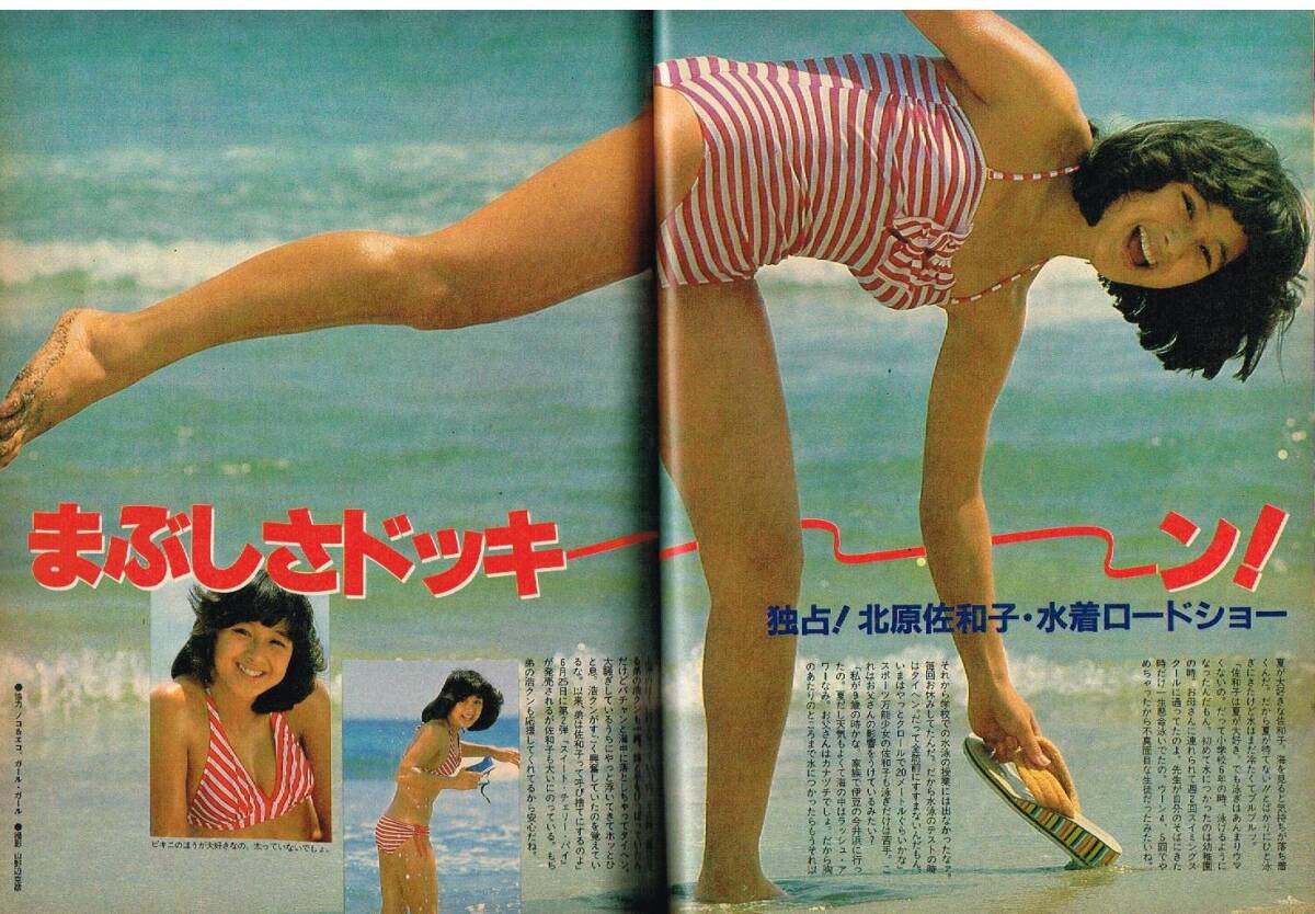 S3481 平凡 1982年 昭和57年 水着ビキニ 中森明菜 河合奈保子 堀ちえみ 北原佐和子 松田聖子 伊藤かずえ石井めぐみ榊原郁恵渡辺典子少年隊_画像4