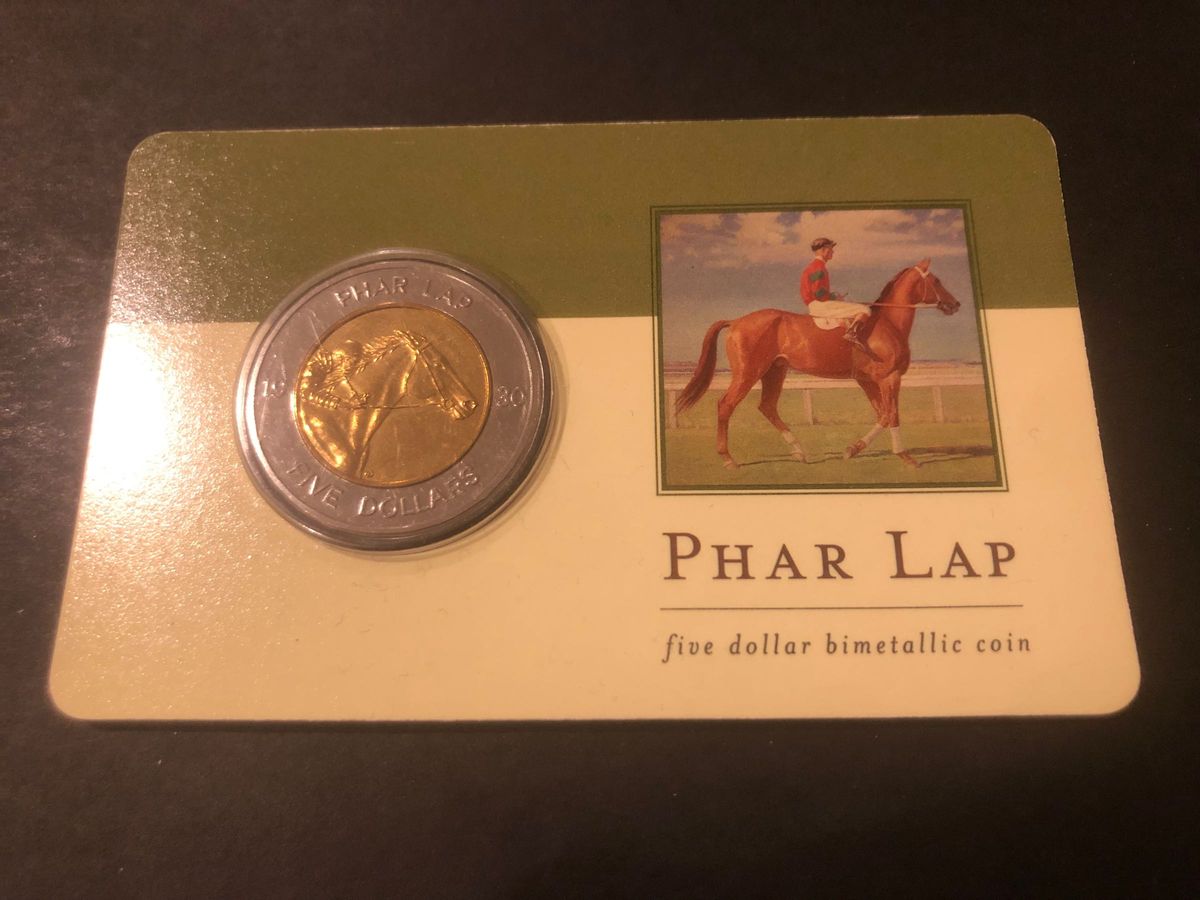 2000年 オーストラリア 名馬ファーラップ ５ドル バイメタル 記念コイン ＆ シンガポール マレーシア コイン セット