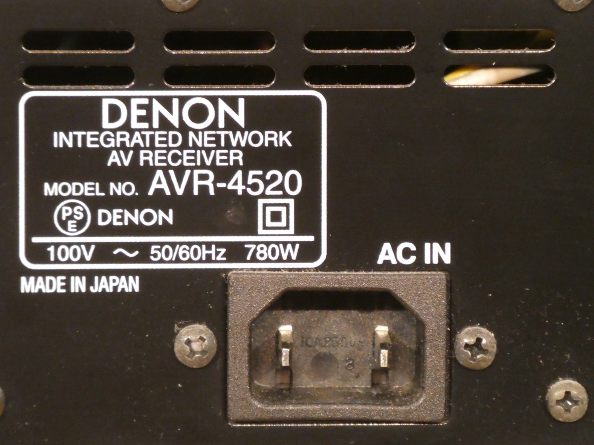 【良品】DENON AVR-4520 デノンAVアンプの最高峰（フラッグシップモデル）【完動品】の画像8