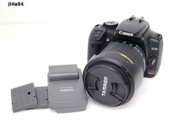 JT4w84 Canon EOS Kiss Digital X TAMRON 18-250mm F3.5-6.3 カメラ 通電○ その他動作未確認 60サイズの画像1