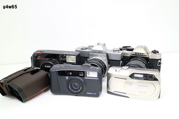 G4w65 カメラ等おまとめ Nikon KYOCERA MINOLTA FUJIFILM PENTAX 動作未確認 80サイズの画像1
