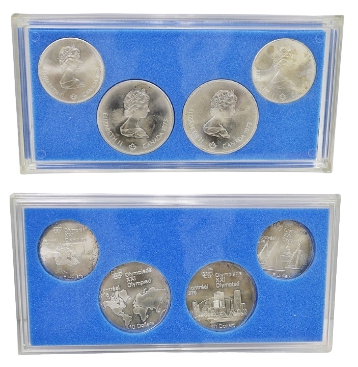 JT3w147 記念コイン モントリオール五輪 記念銀貨セット 現状品 60サイズの画像3