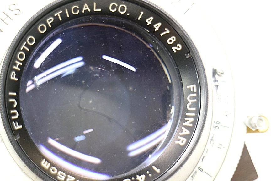 JT3w125 レンズ Fujinar 1:4.5 25cm 大判カメラ用レンズ 動作未確認 60サイズの画像5