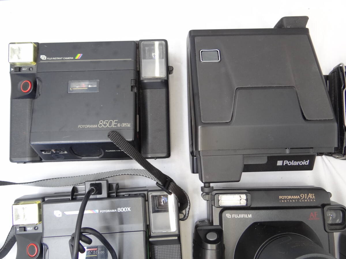 Z7C ポラロイドカメラ 7台 LAND COLORPACK 80 82 FUJI INSTAX 100 FOTORAMA 91ACE 800X 850E Spectra system MB ジャンクの画像3
