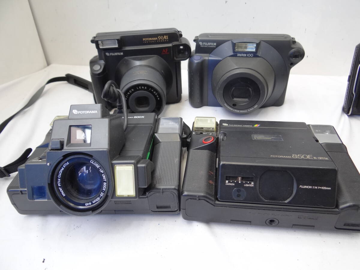 Z7C ポラロイドカメラ 7台 LAND COLORPACK 80 82 FUJI INSTAX 100 FOTORAMA 91ACE 800X 850E Spectra system MB ジャンクの画像8
