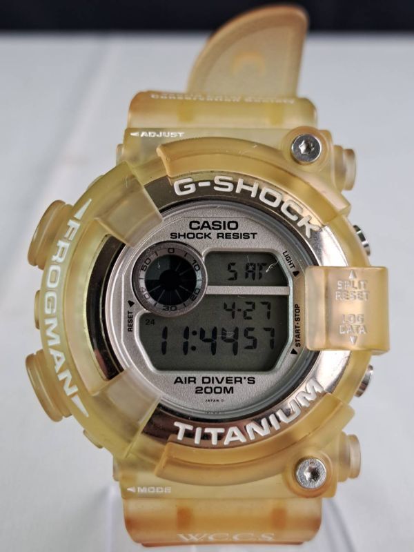 K : カシオ Gショック フロッグマン W.C.C.S. クォーツ 腕時計 メンズ DW-8201WC CASIO 稼働品の画像2