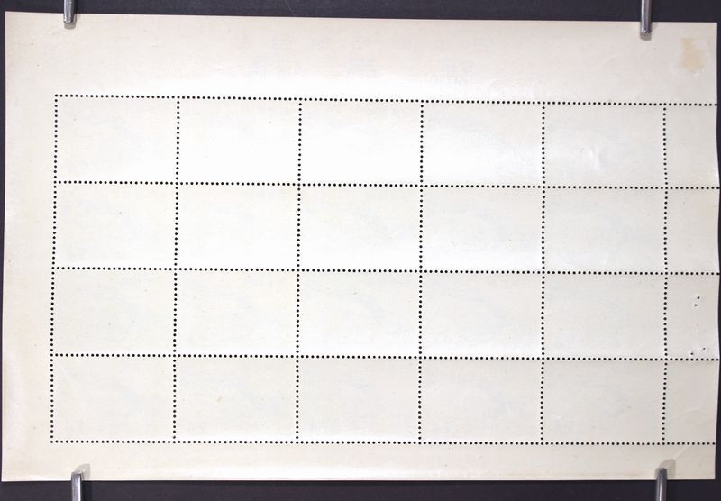 46■ 未使用 錦帯橋 24円 20面シート 日本観光地百選切手 昭和28年 1953年の画像2