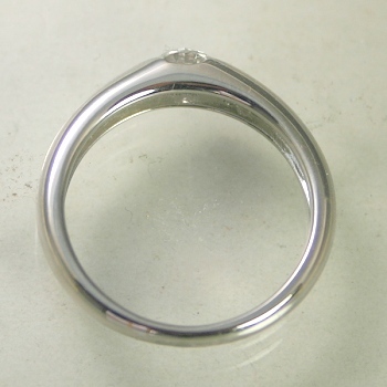 婚約指輪 安い ダイヤモンド リング 1.0カラット プラチナ 鑑定書付 1.051ct Dカラー VVS1クラス 3EXカット H&C CGL_画像2
