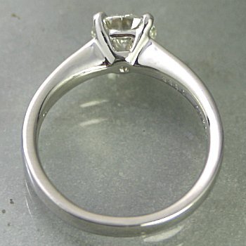 婚約指輪 安い ダイヤモンド リング 1.0カラット プラチナ 鑑定書付 1.005ct Dカラー VVS1クラス 3EXカット H&C CGL_画像2