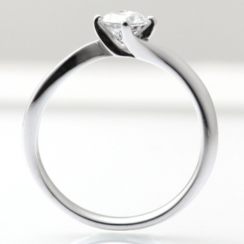 婚約指輪 プラチナ ダイヤモンド リング 0.3カラット 鑑定書付 0.318ct Dカラー IFクラス 3EXカット H&C CGL_画像2