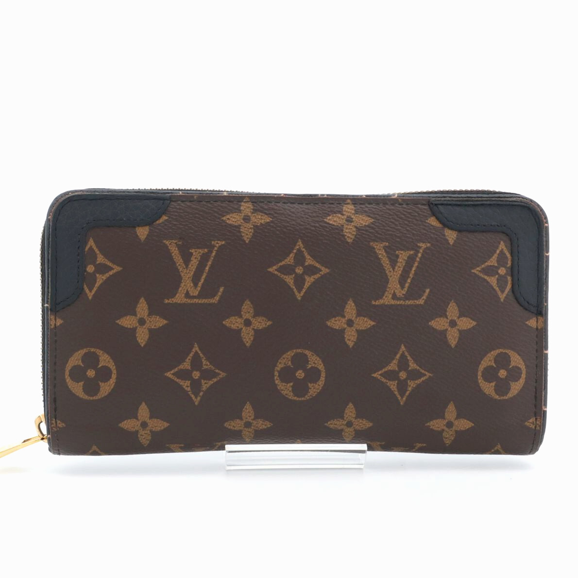 ルイヴィトン LOUIS VUITTON モノグラム レティーロ ジッピーウォレット 長財布 ラウンドファスナー マカサー メンズ レディース M61855_画像2