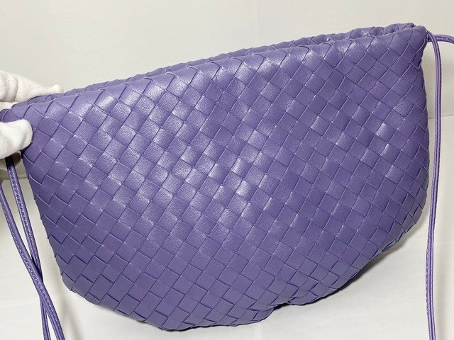 ◎【未使用保管品】BOTTEGA VENETA ボッテガ ヴェネタ スモール ザ バルブ イントレチャート ショルダー ハンド バッグ 651811 パープル系_画像4