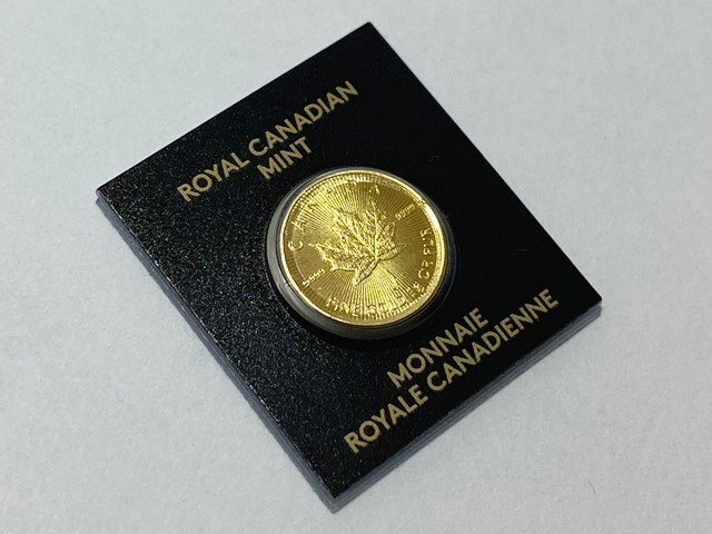 ◎メイプルリーフ K24 純金 コイン 金貨 1g カナダ王室造幣局発行 エリザベス女王 24金 コレクション_画像3