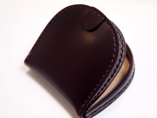  super-discount t domestic production * cow leather horseshoe type coin case change purse . hand ..... cordovan specification like lustre = gloss. exist a little .... burns tea color X type 