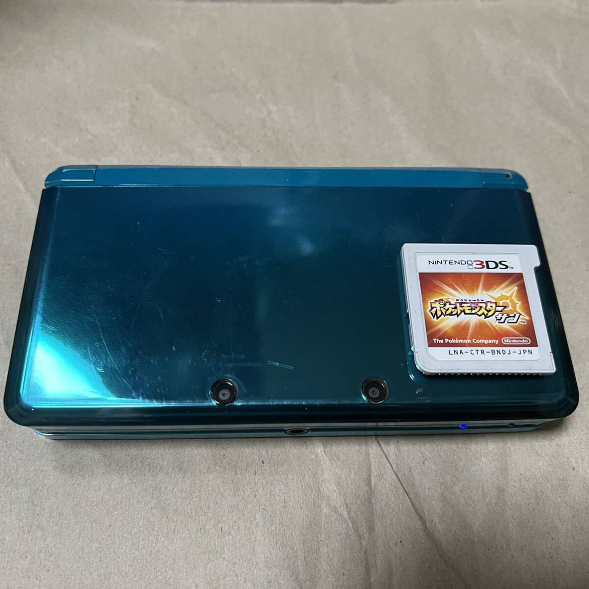 ニンテンドー 3DS ブルー - ポケモンバンク・ポケムーバー + サンムーン体験版 サン ゲームカセット