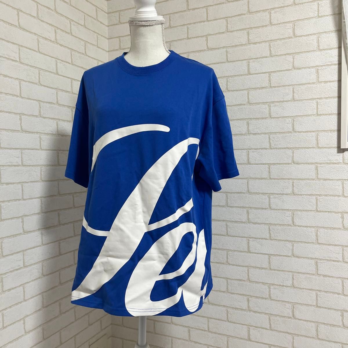 ウィンダンシー WIND AND SEA 試着程度 ロゴ Tシャツ ブルー