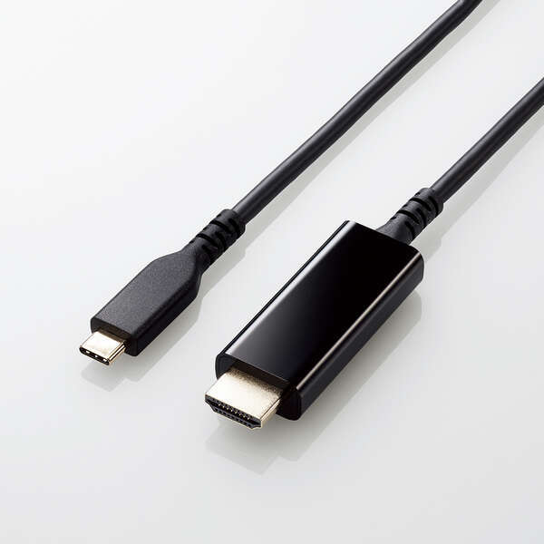 USB Type-C映像変換ケーブル 高耐久タイプ 1.0m スマホなどの映像信号をHDMI入力端子搭載ディスプレイなどに出力: MPA-CHDMIS10BK_画像2