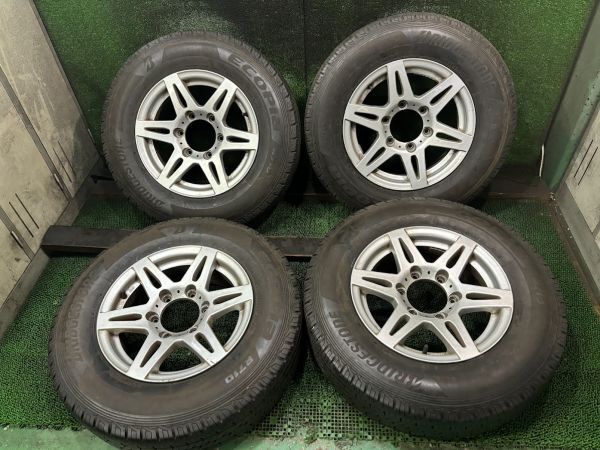 100 series Hiace Bridgestone eko Piaa R710 195/80R15 aluminium wheel attaching 4ps.@6J ET25/6H 139.7 107/105sa Mata iya