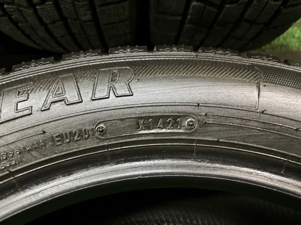 21年製　グッドイヤー　アイスナビ7　205/60R16　4本　7.6ｍｍ以上　溝あり　深溝　スタッドレスタイヤ　ノア　ステップワゴン　VOXY_画像7