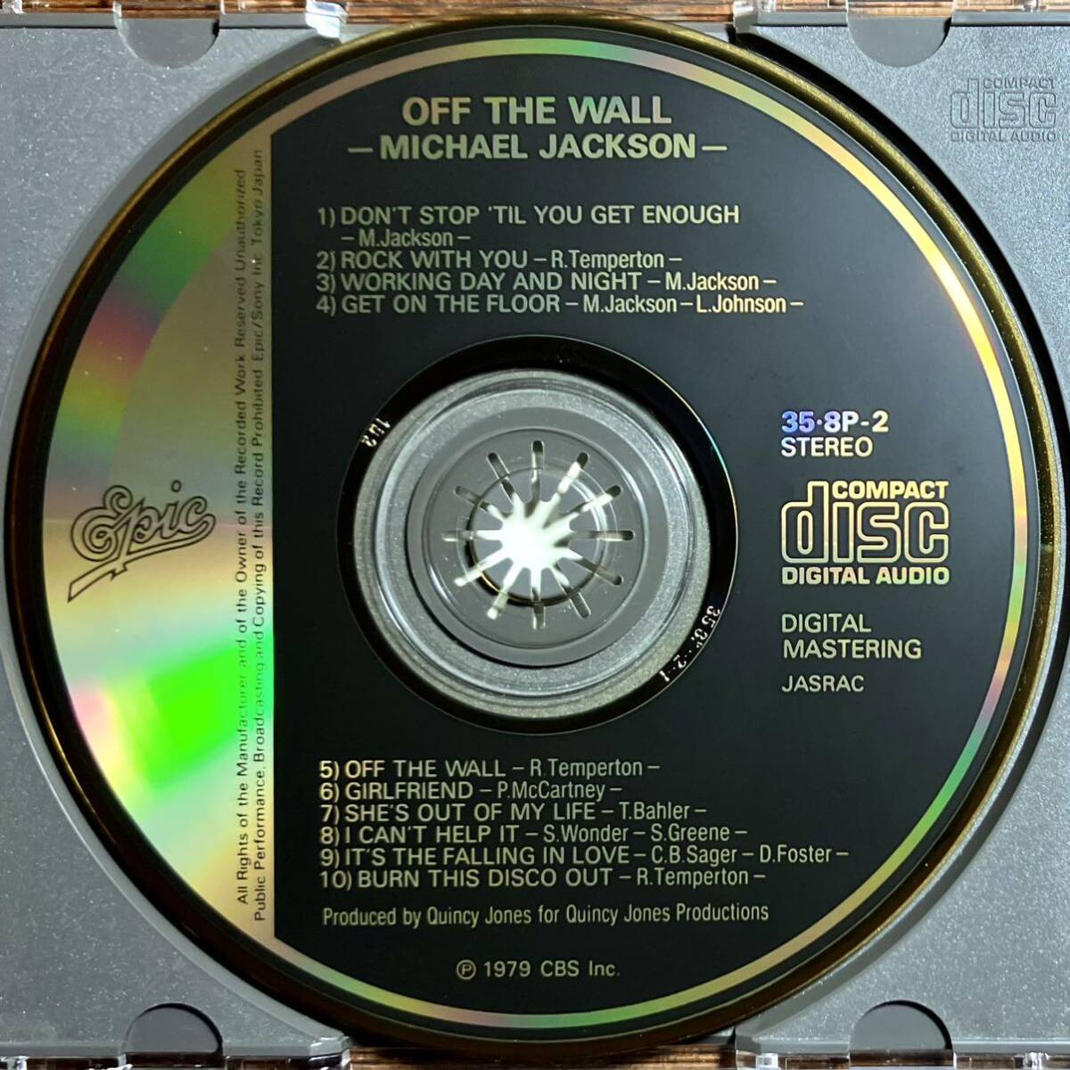 【金レーベル】マイケル・ジャクソン / オフ・ザ・ウォール スリラー MICHAEL JACKSON / OFF THE WALL THRILLER 35・8P-2（1B2）/11（1A4）の画像4
