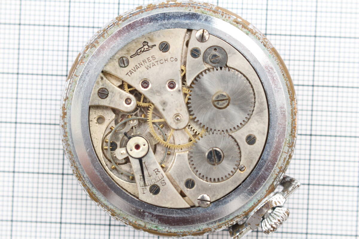 タバン TAVANNES 懐中時計 アンティーク ヴィンテージ ゼンマイ式 手巻き式の画像5