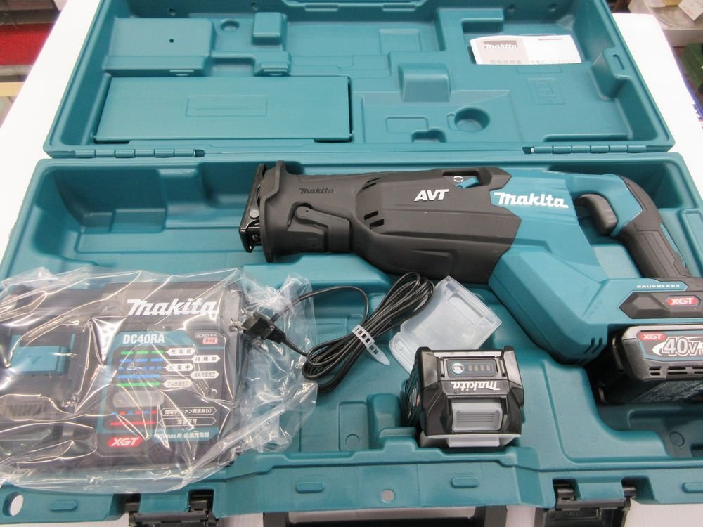 未使用 makita マキタ JR002GRDX レシプロソー 40V 2.5Ah バッテリー×2 充電器の画像6