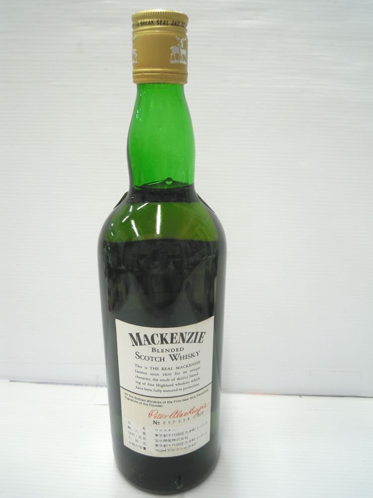 未開栓　ザ リアル マッケンジー THE REAL MACKENZIE 750ml 43% スコッチウイスキー 特級 古酒