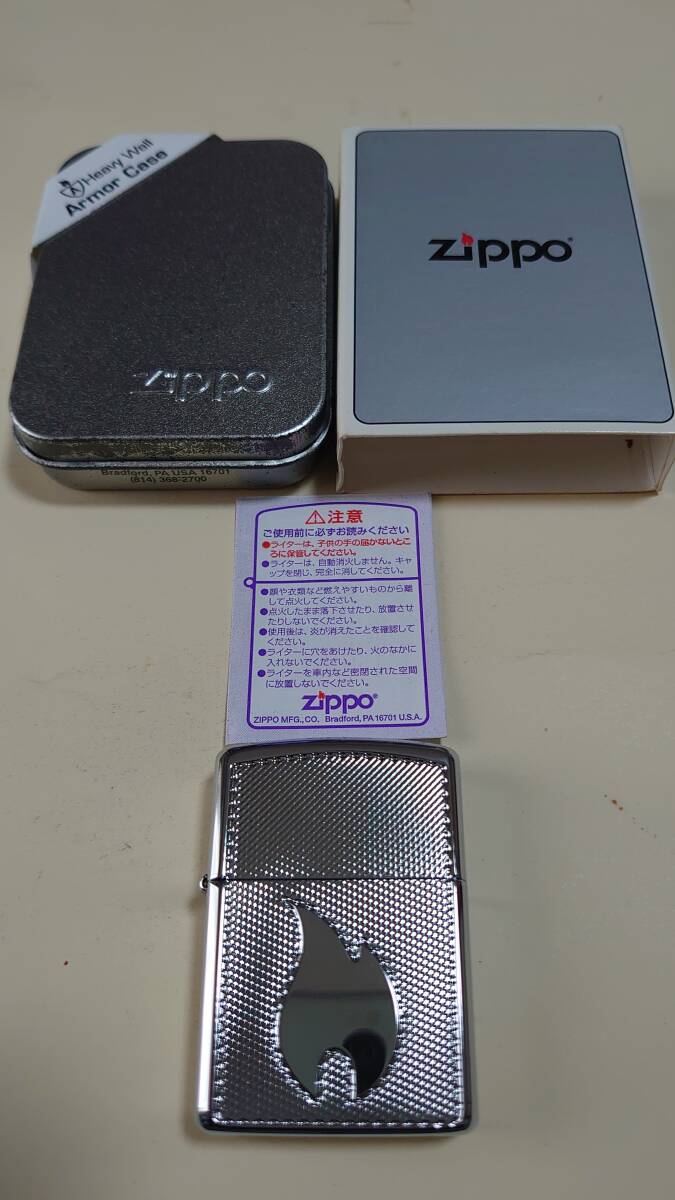 新品未使用品 ZIPPO Armor(アーマー) MESH FLAM 20945 (2005)の画像10