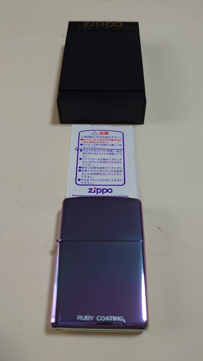 新品未使用品 ZIPPO #250 RUBY COATING (2001) の画像10