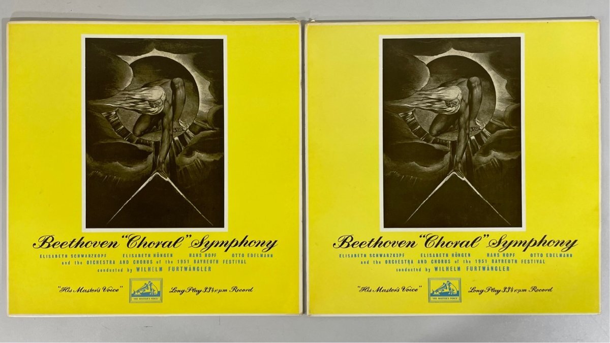 ☆洗浄済 ベートーヴェン 交響曲第9番 フルトヴェングラー 英HMV ALP 1286/7 2LPの画像1