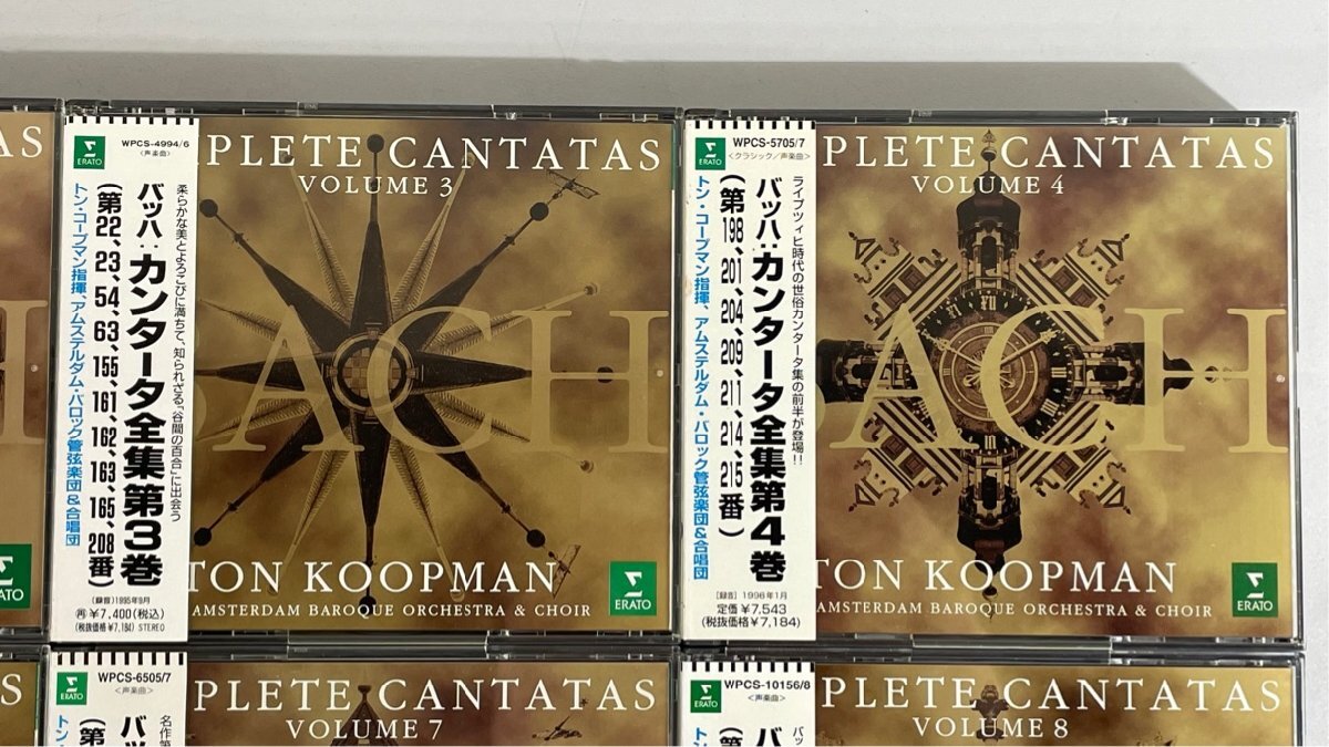 ☆ トン・コープマン バッハ カンタータ全集 ERATO 第1～12巻 計38CD まとめて 帯付の画像3