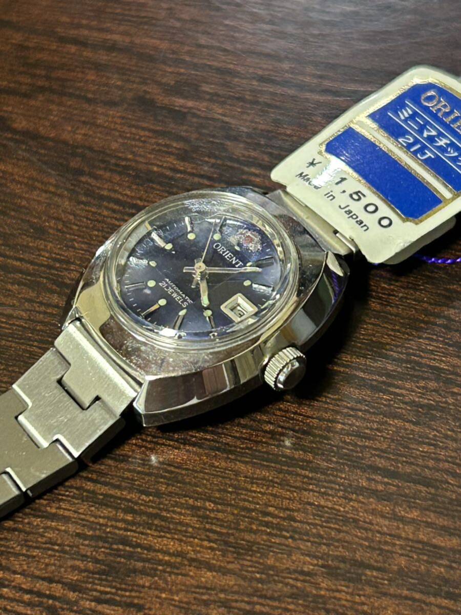 ⑩ Orient Mini matic self-winding watch wristwatch dead stock 