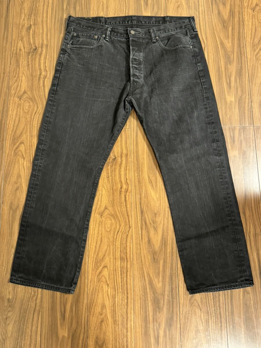 W40L30 リーバイス Levi's 501(501-0638) 2017年製 5ポケット デニムパンツ トップボタン裏4093 ボタンフライ ジーンズ　ブラック　黒