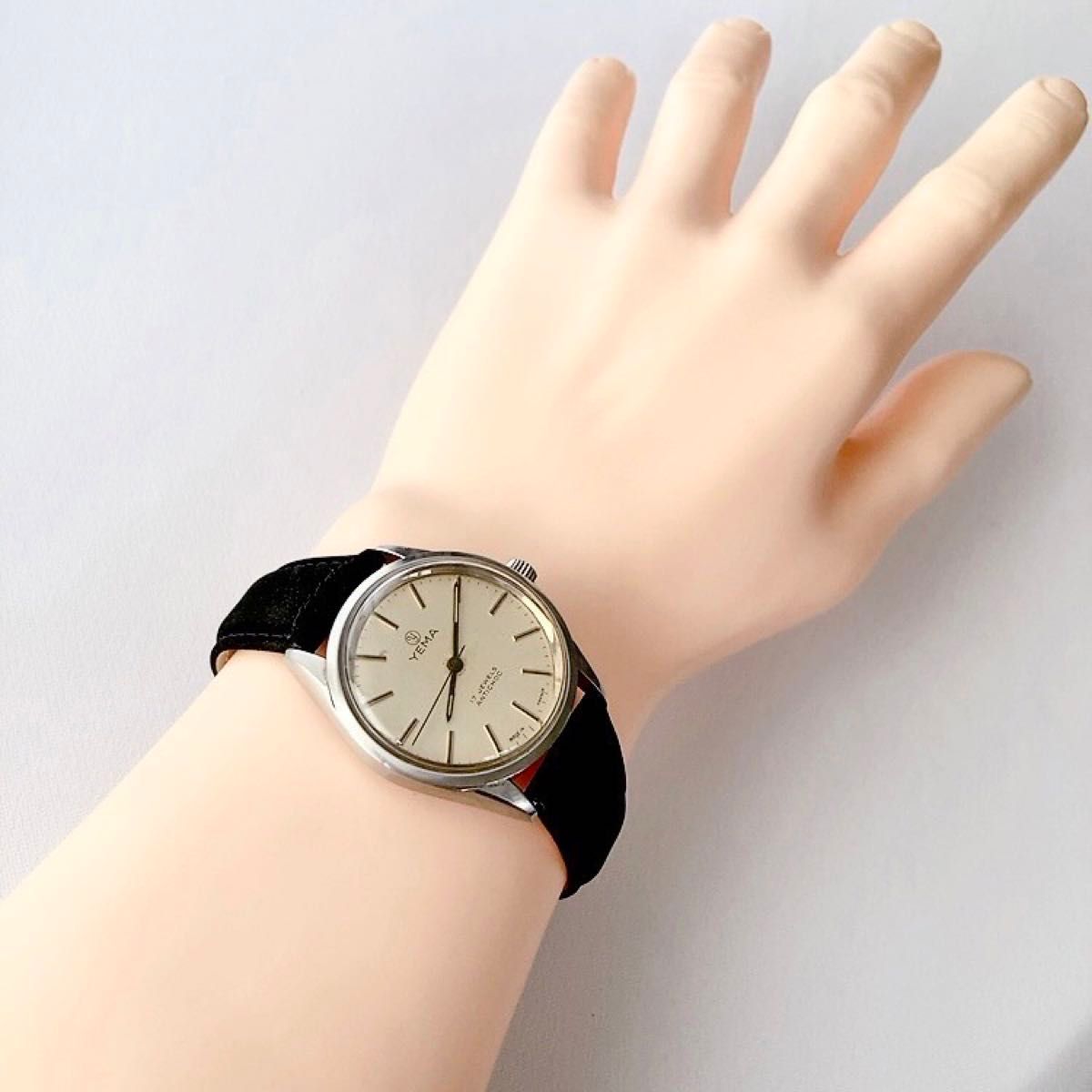 ◎ビンテージ　フランス製　Yema 17石　メンズ手巻き腕時計　稼動品