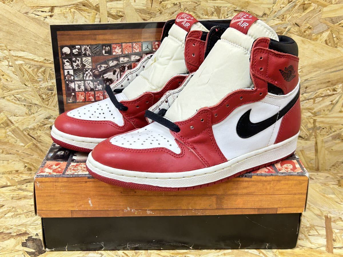 デッドストック Nike Air Jordan 1 Chicago 94 復刻 エアジョーダン1 シカゴ 1994年 25.5cm 130207-101 DS 初代復刻 ビンテージの画像1