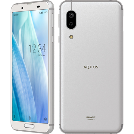 新品に近い　楽天モバイル AQUOS sense3 lite SH-RM12　白ロム　シャープ　アクオスセンス3 ライト　シルバーホワイト　4G　Android 11_画像1