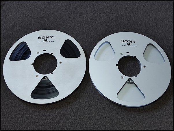 SONY R-11A 10号メタルリール オープンリール 2本セット 1本テープ付 1円スタートの画像1
